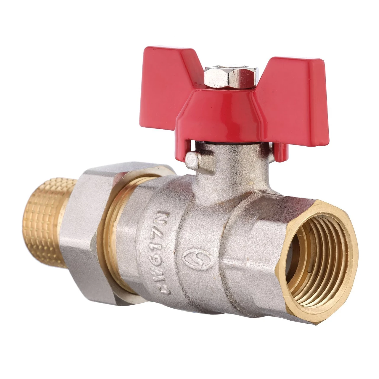 Кран кульовий прямий з американкою Solomon 1/2" посилений 1042 (1200000364) - фото 5