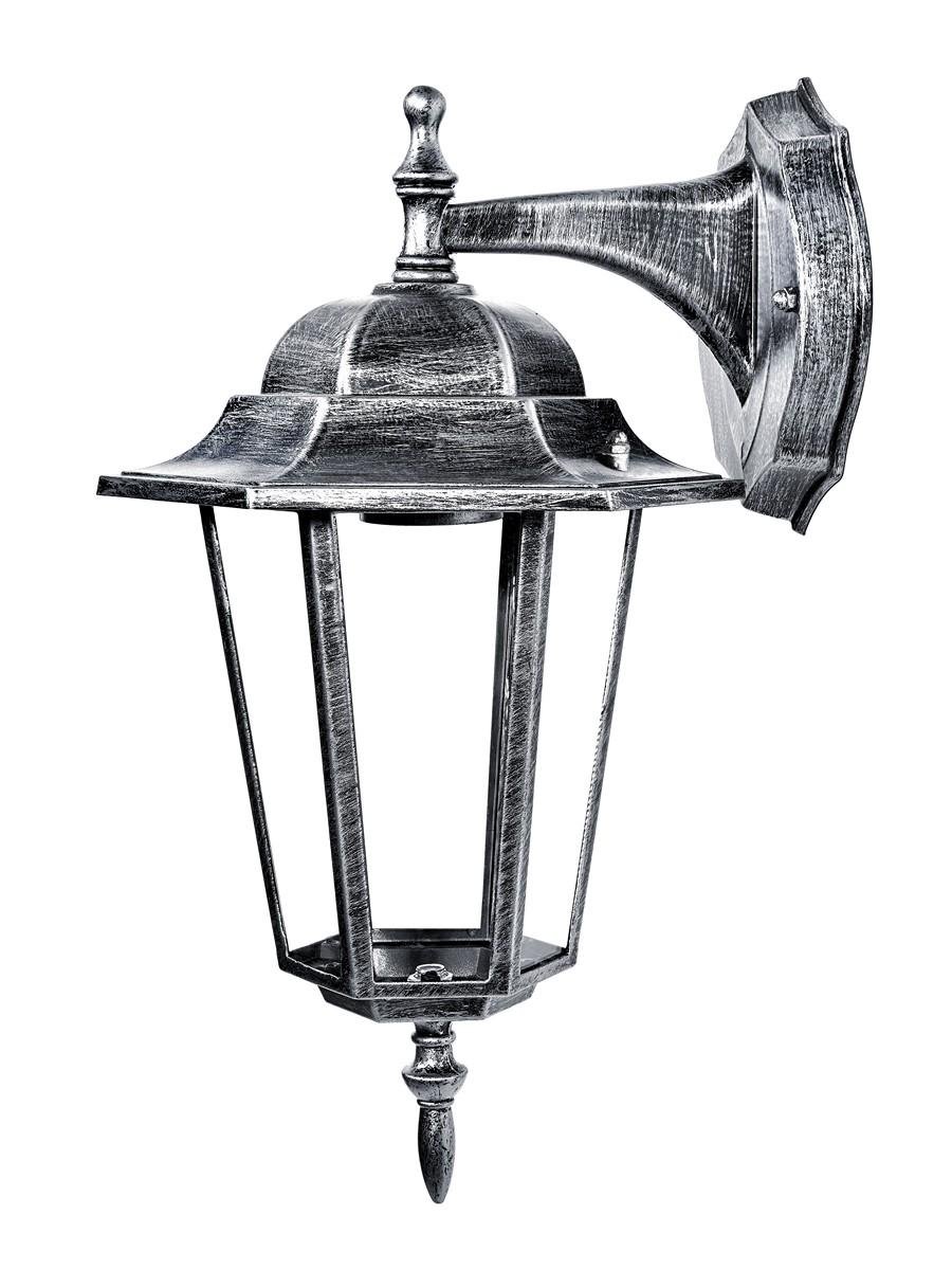 Светильник садово-парковый Delux Palace A002 60 Вт E27 Черный/Серебряный (12499644)