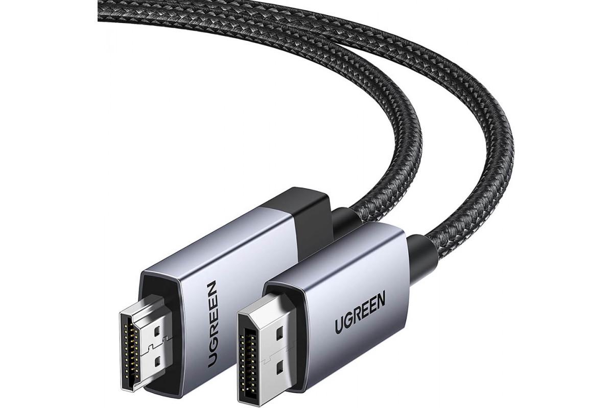 Кабель UGREEN DP119 DP 1,2 to HDMI 1 м Black (15773) - фото 6 Кабель UGREEN DP119 DP 1,2 to HDMI 1 м Black (15773) - фото 6