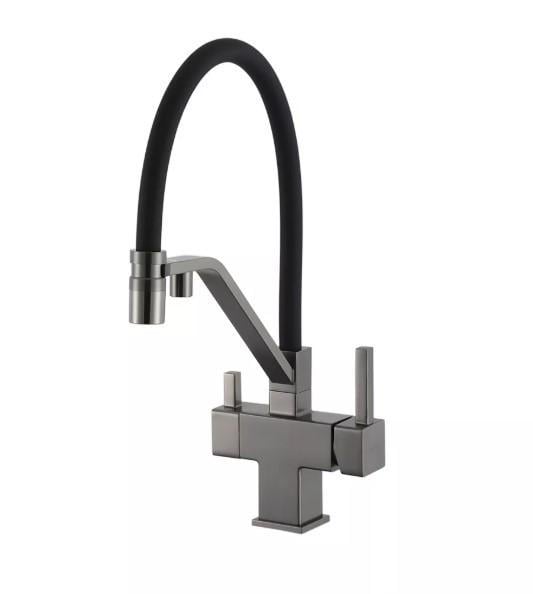 Смеситель для кухни Gappo G4395-69 с выходом для питьевой воды с гибким изливом (57973)