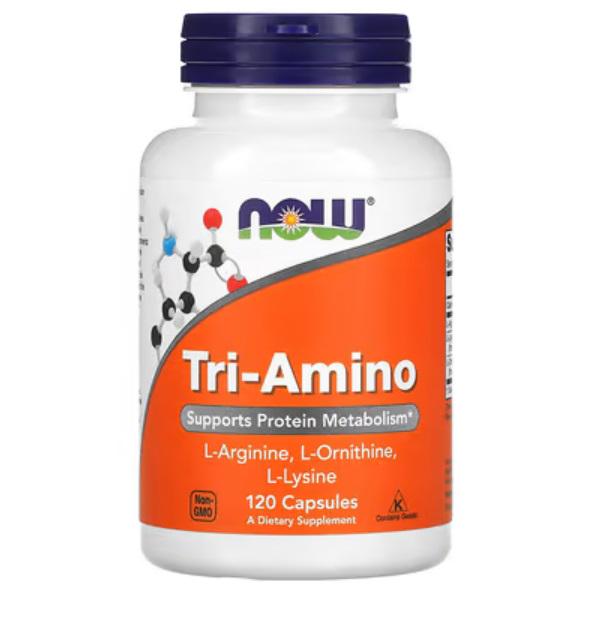Три-Амино NOW TRI-AMINO 120 вег.кап