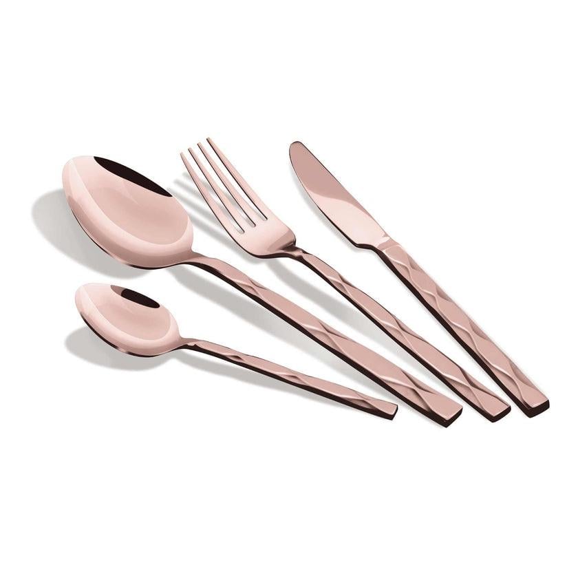 Набор столовых приборов Berlinger Haus Rose Gold Edition BH-3082 из нержавеющей стали 24 предметов Розовое золото