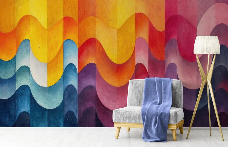 Фотообои бесшовные Яркая абстракция (S2065)