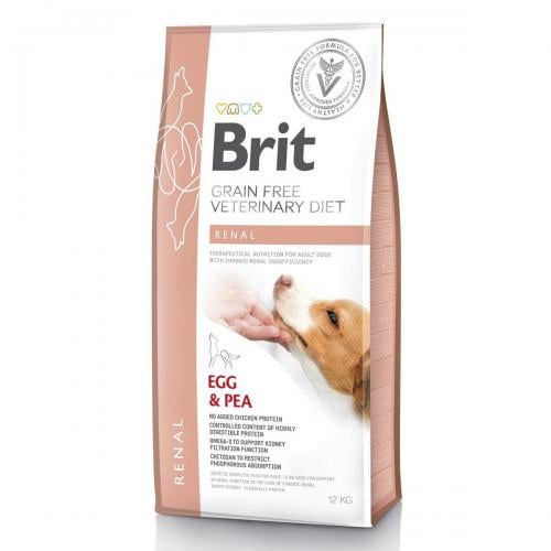 Корм для собак сухий Brit Veterinary Diet Dog Grain Free Renal Дієта при хронічній нирковій недостатності 12 кг (9350) - фото 1