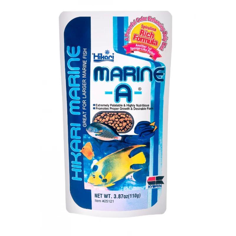 Корм Hikari Marine-A для крупных морских аквариумных рыб 10+ мм гранулы 2,3-2,6 мм 110 г тонущий (25121)