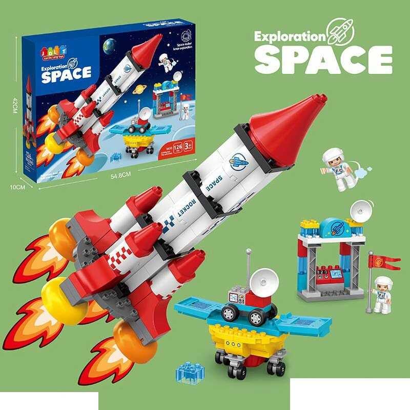 Конструктор Jdlt 5455 Исследование космоса 126 деталей 2 фигурки героев (108909)