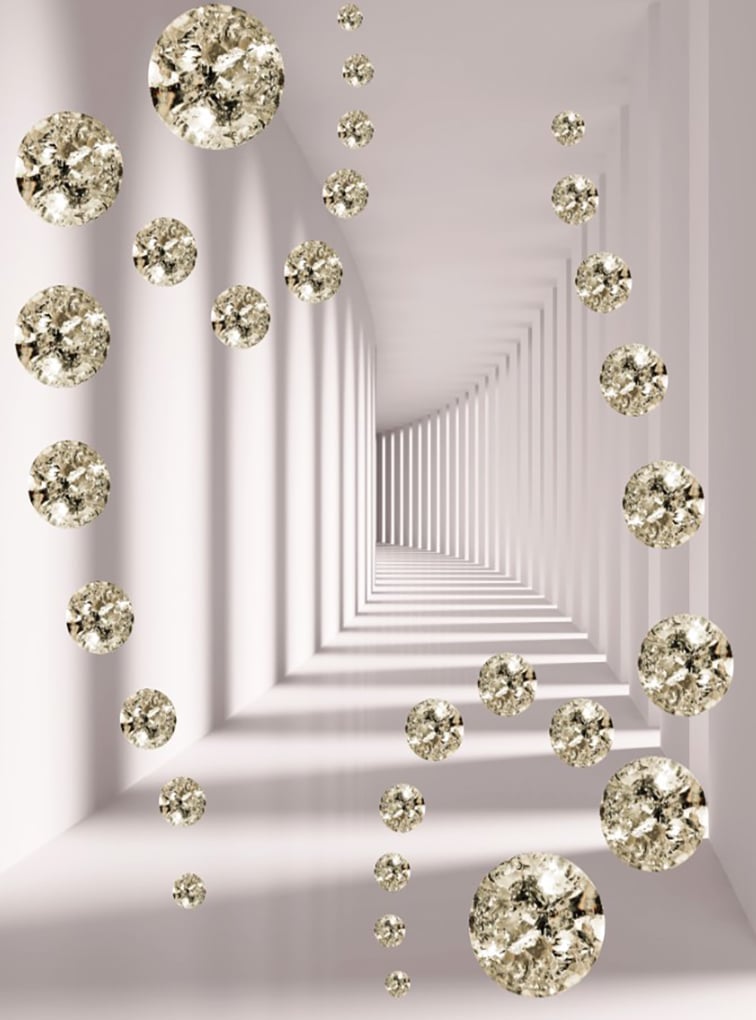 Фотообои WS Wallpaper 3D Тоннель 196x270 см (31247)