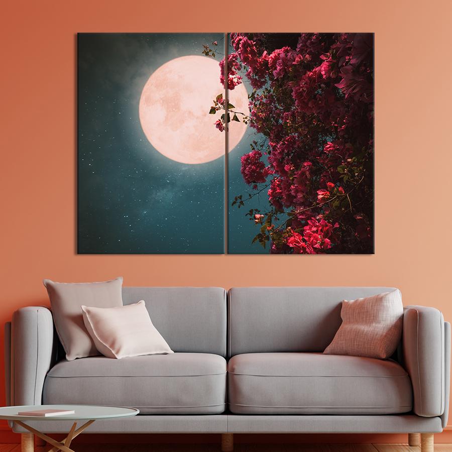 Картина Розовое полнолуние 71x51 см (1992-2)