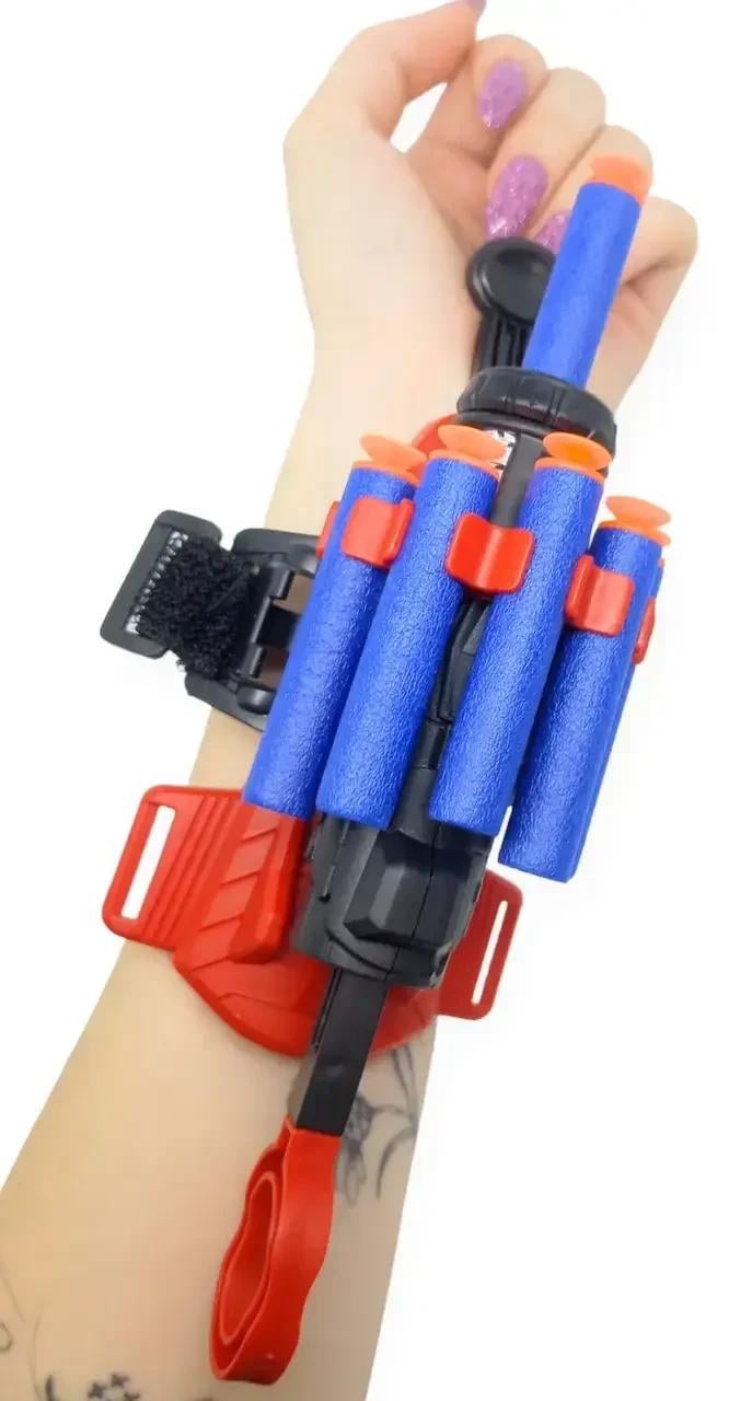 Дитяча іграшкова рукавичка-бластер Spider Man Gloves стріляє м'якими кулями - фото 2 Дитяча іграшкова рукавичка-бластер Spider Man Gloves стріляє м'якими кулями - фото 2