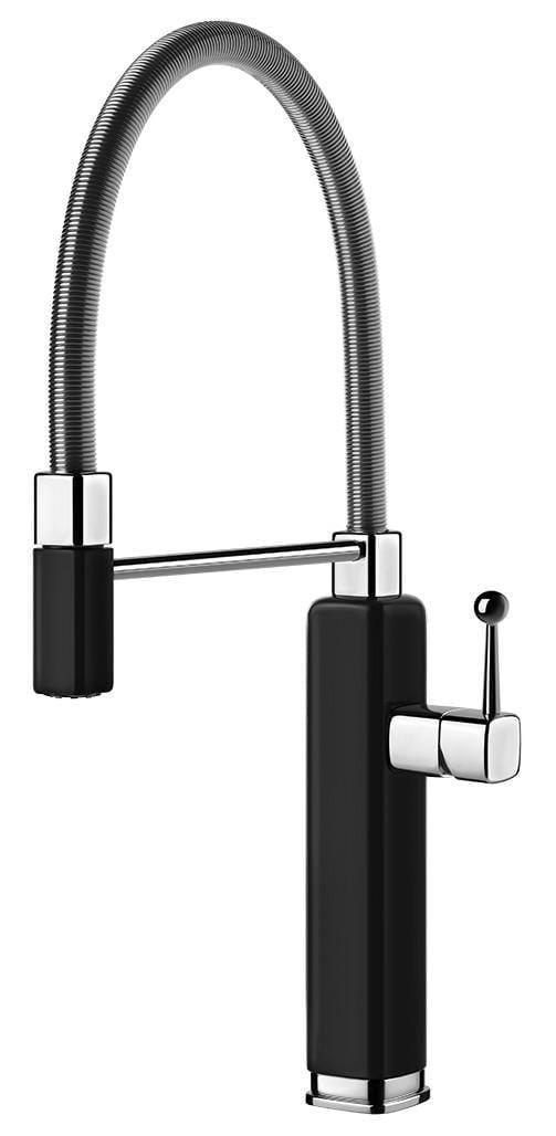 Смеситель кухонный Gessi Happy Черный глянцевый (60061#102)