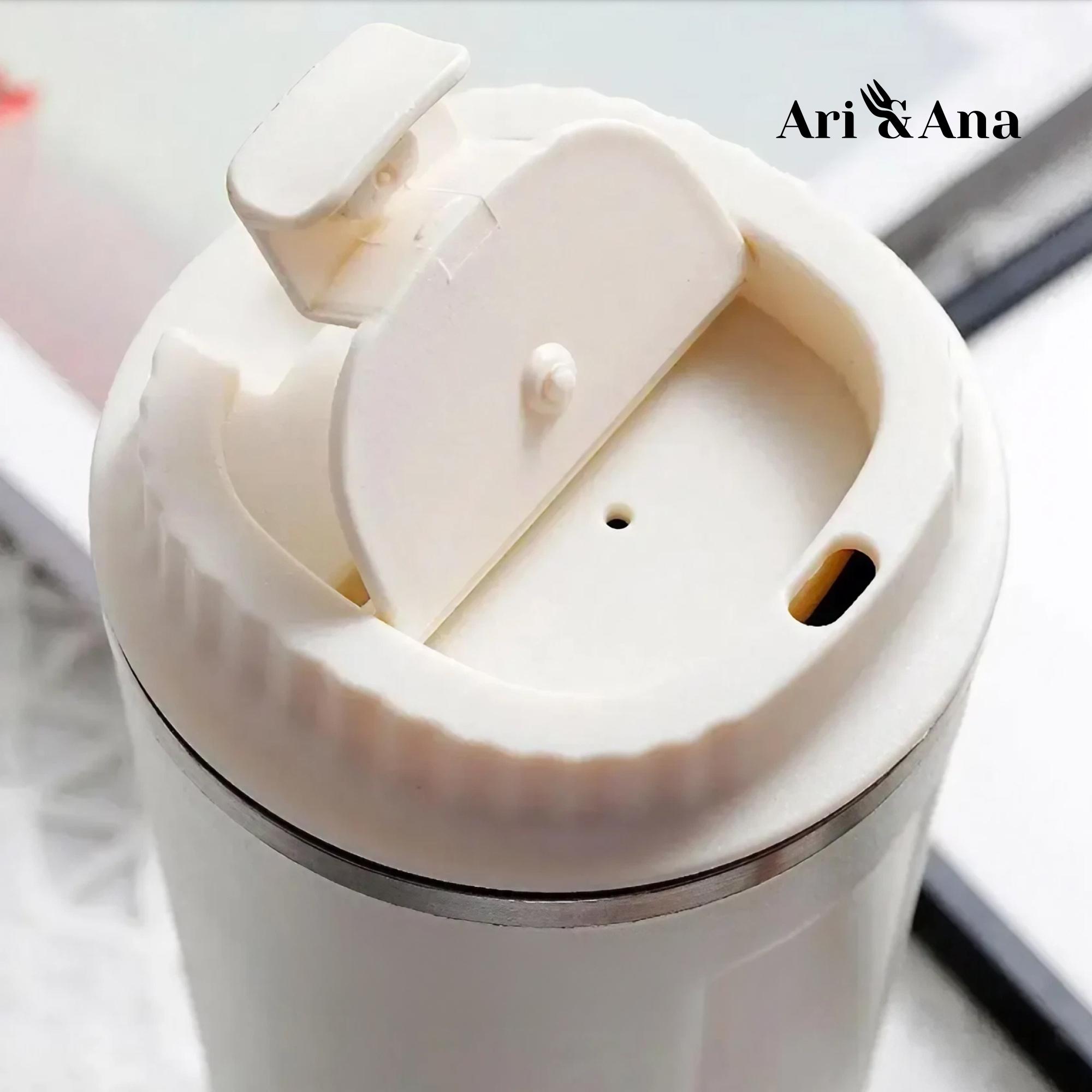 Термокружка Ari/Ana сенсорный дисплей из нержавеющей стали герметичная крышка 380 мл Белый - фото 6