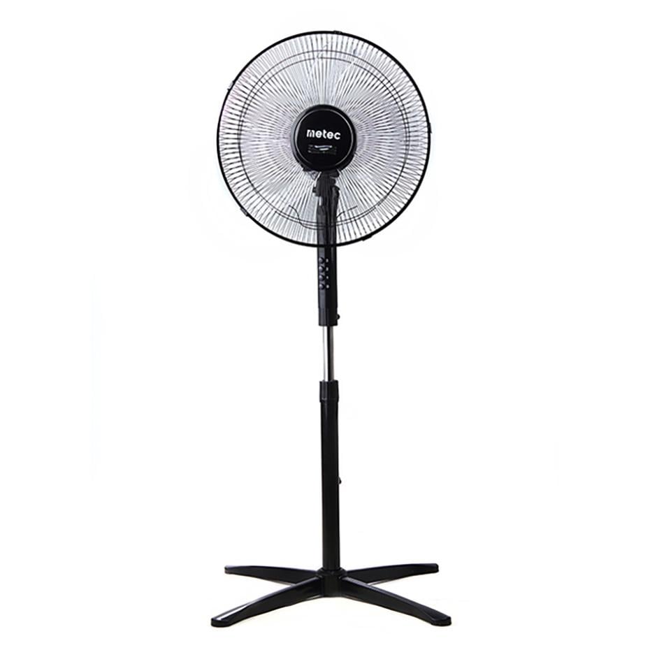 Напольный вентилятор METEC SF-5B 40 Вт/бесшумный/с автоповоротом Черный