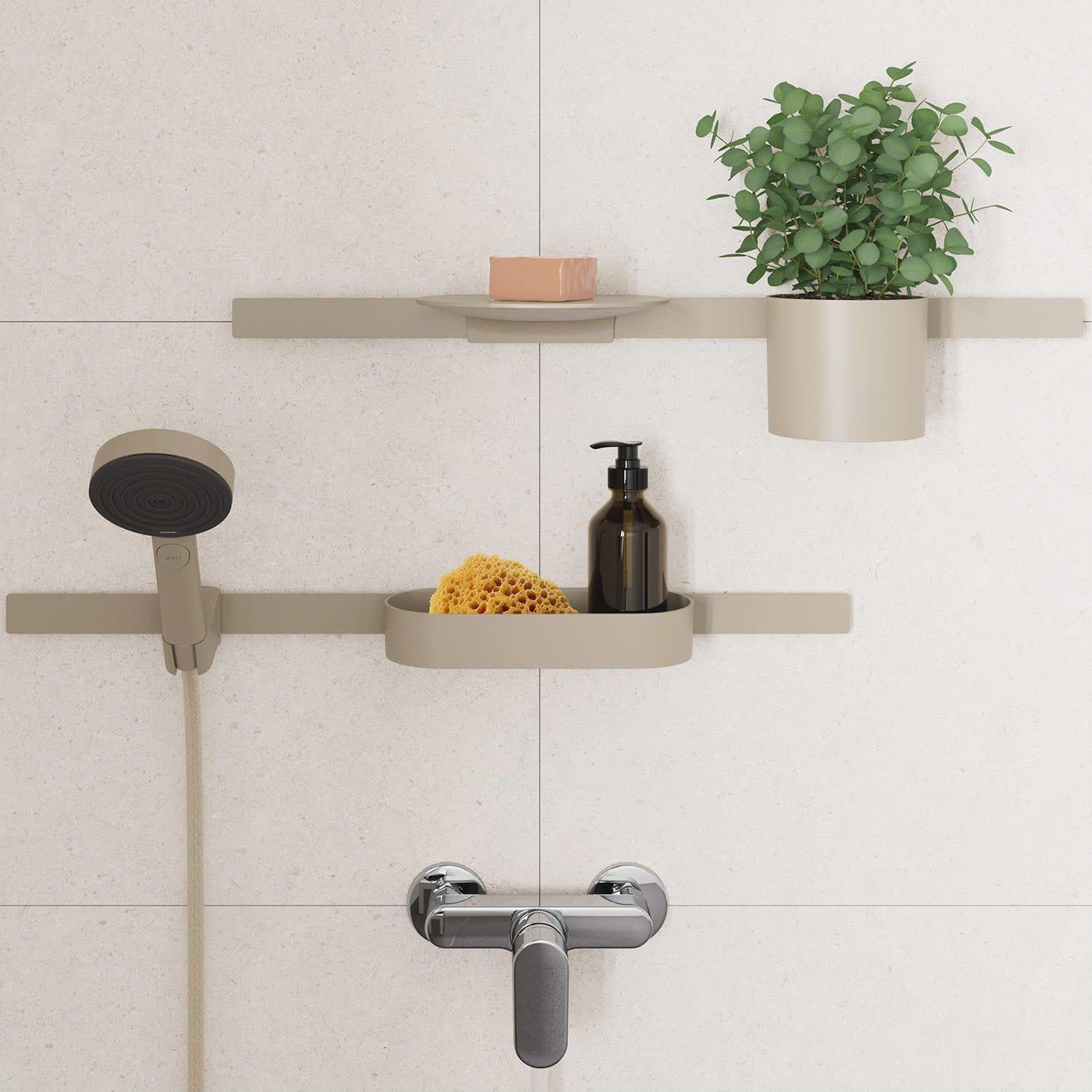 Держатель для ручного душа Hansgrohe WallStoris Planet Edition 28918210 на штангу Бежевый (195869) - фото 3