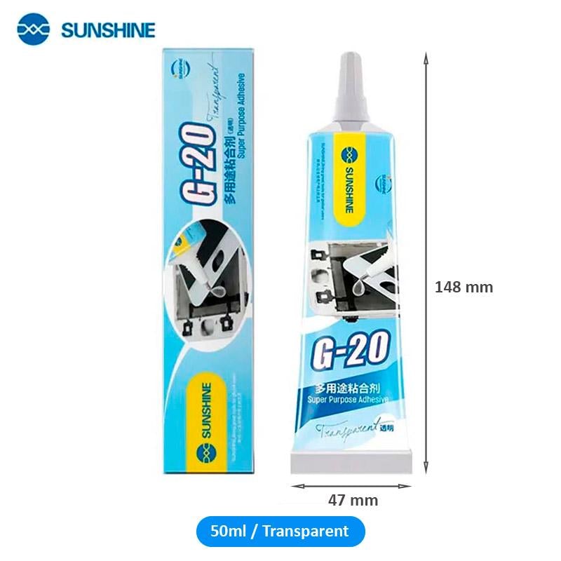 Клей Sunshine G20 для ремонта дисплея и задней крышки с дозатором 50 мл Прозрачный - фото 8 Клей Sunshine G20 для ремонта дисплея и задней крышки с дозатором 50 мл Прозрачный - фото 8