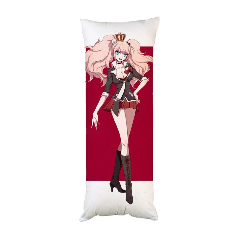 Подушка-обнимашка дакимакура Джунко аниме Данганронпа Школа отчаяния двухсторонняя 40х100 см (dk090)