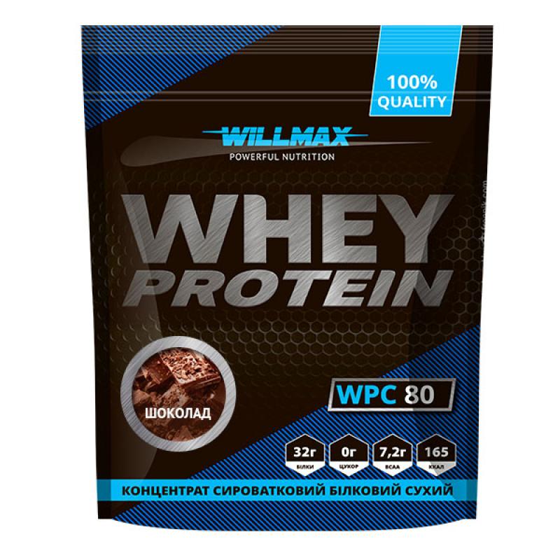 Протеин сывороточный Whey Protein 80% Willmax Шоколад 920 г