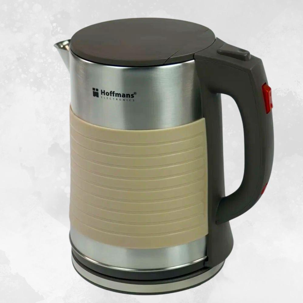 Электрочайник металлический Hoffmans Electronics HM-2545 2000W 2,5л Бежевый (120.1874.1) - фото 3