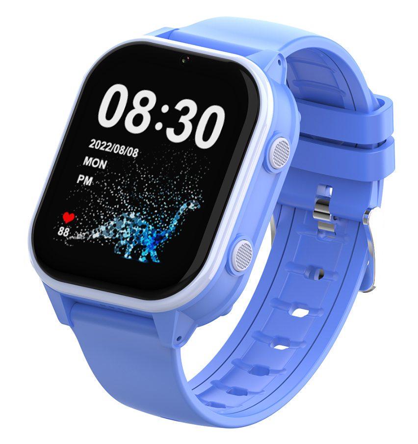 Дитячий смарт годинник Android 8.1 Lemfo DF89 з 16GB, GPS, SIM, прослуховуванням, TikTok, YouTube, Instagram, Google, До 5 днів роботи Синій (598904)