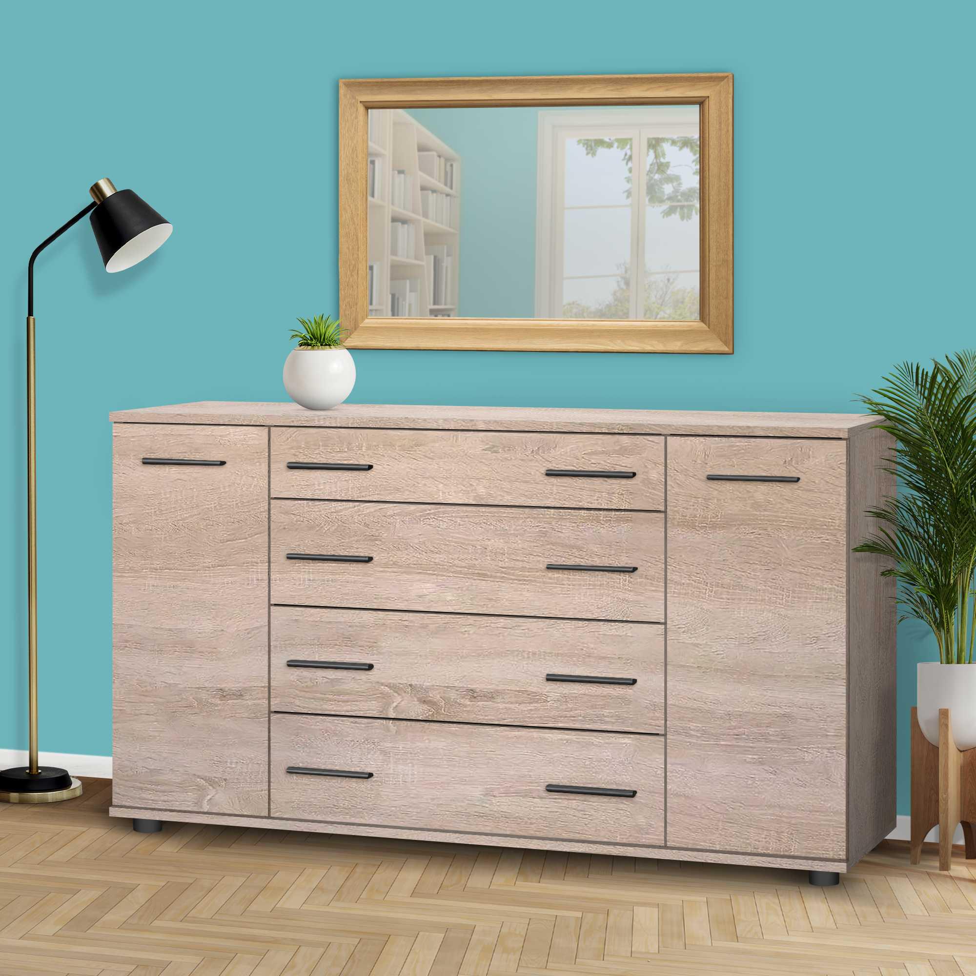 Комод большой для вещей в спальню и гостиную Дуб Сонома (О-4б) - фото 3 Комод большой для вещей в спальню и гостиную Дуб Сонома (О-4б) - фото 3