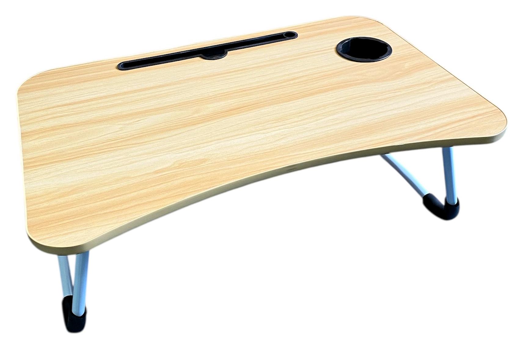 Столик для ноутбука/планшета/сніданків складний переносний стіл в ліжко з підставкою під стакан Бежевий - фото 3 Столик для ноутбука/планшета/сніданків складний переносний стіл в ліжко з підставкою під стакан Бежевий - фото 3