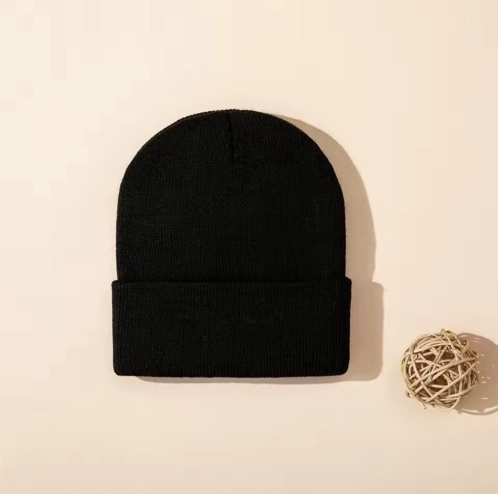 Шапка детская вязаная демисезонная 48-50 см Черный (2843644432)