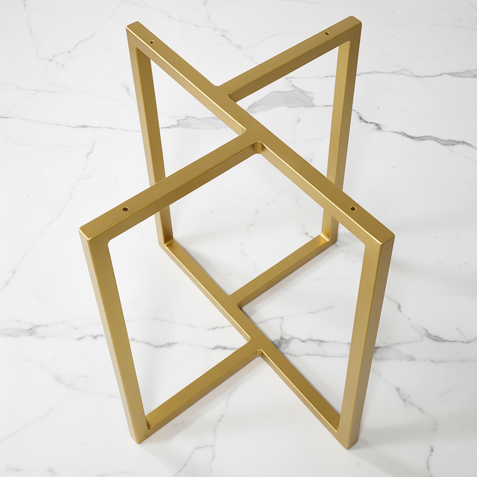 Каркас для журнального столу з металу Ø 450 мм H 450 мм Золотий (1106)