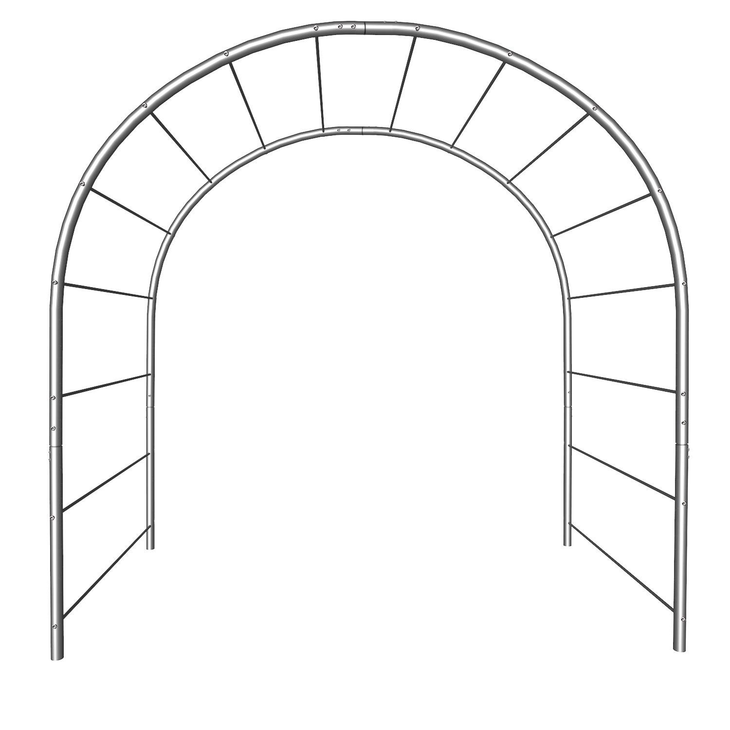 Опора для рослин арка садова 3000х2700х1330 мм d 28 мм/d 12 мм (АС-D28/D12-3000*2700*1330) - фото 1