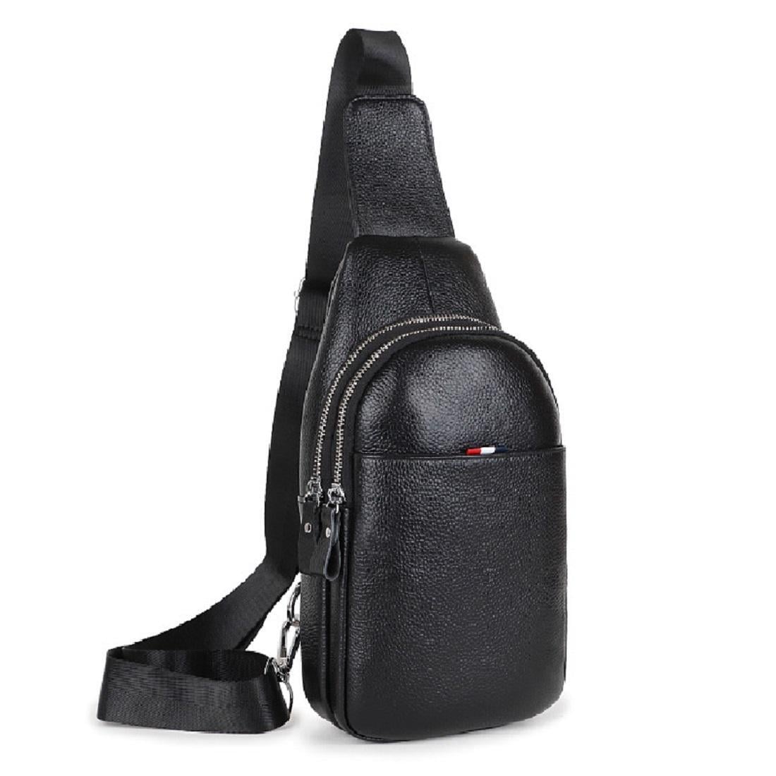 Чоловіча сумка через плече Royal Bag FL-A25F-8803A Чорний (5844)