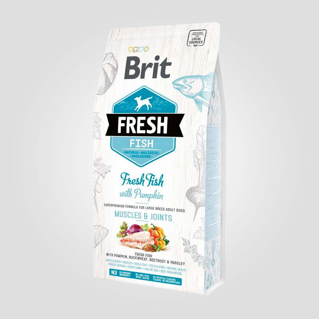 Корм сухой Brit FreshLarge для собак больших пород с рыбой и тыквой 2,5 кг (20504357)