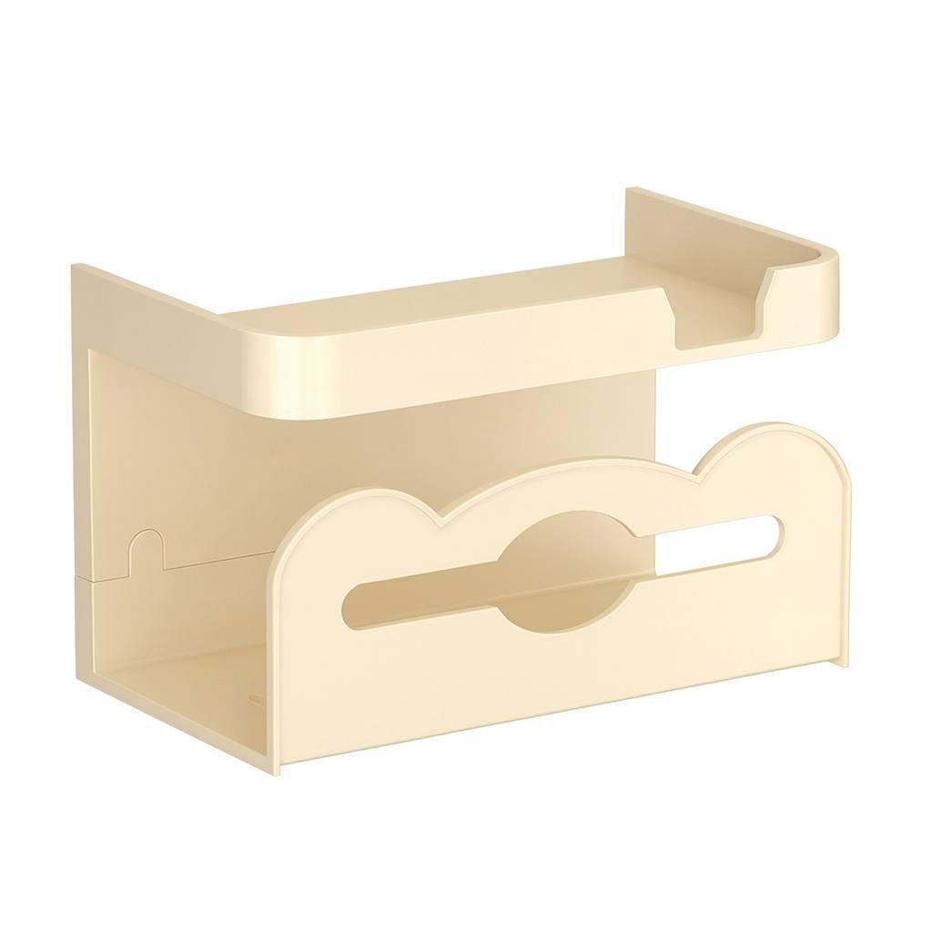 Держатель для салфеток и туалетной бумаги с полкой Кремовый (1aa31fa6) Держатель для салфеток и туалетной бумаги с полкой Кремовый (1aa31fa6)