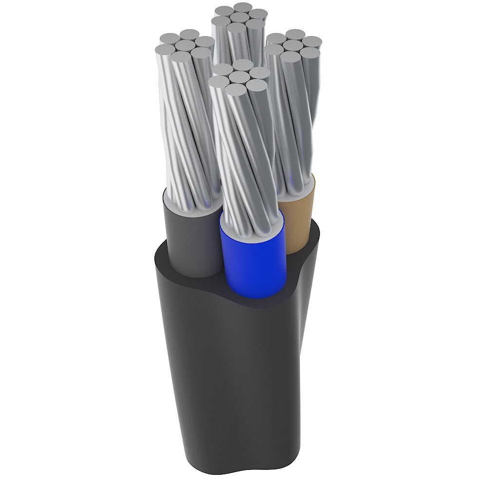 Кабель силовий АВВГ-0,66 4х16,0 алюмінієвий (29512892)