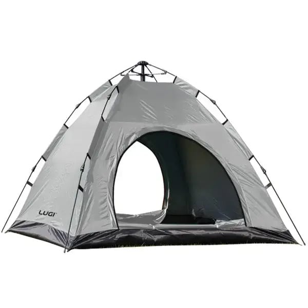 Палатка туристическая 2-местная автоматическая 200х200х140 см Серый (4bb7b1c3)