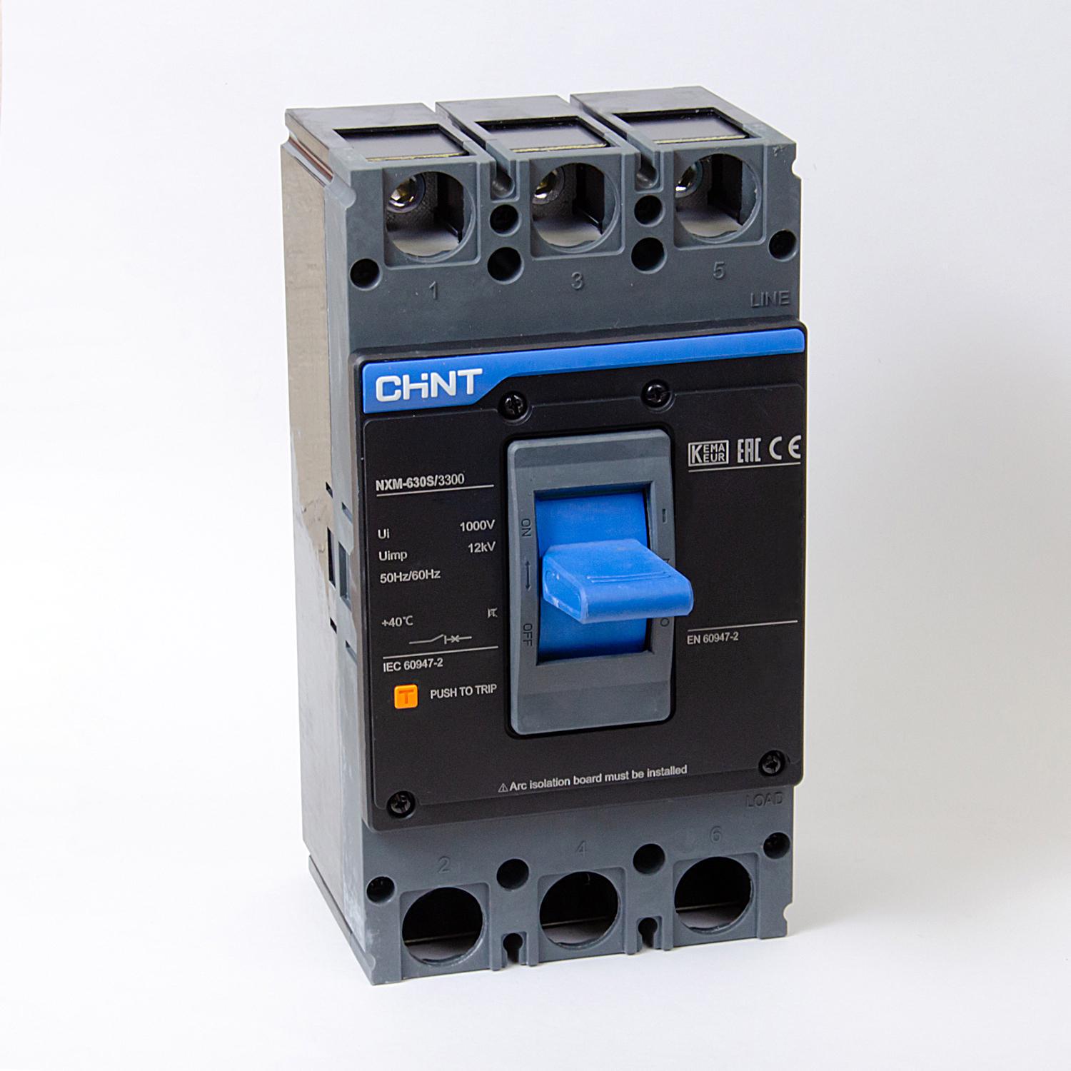 Автоматичний вимикач CHINT NXM-630S 3Р 500А 50кА (131374)