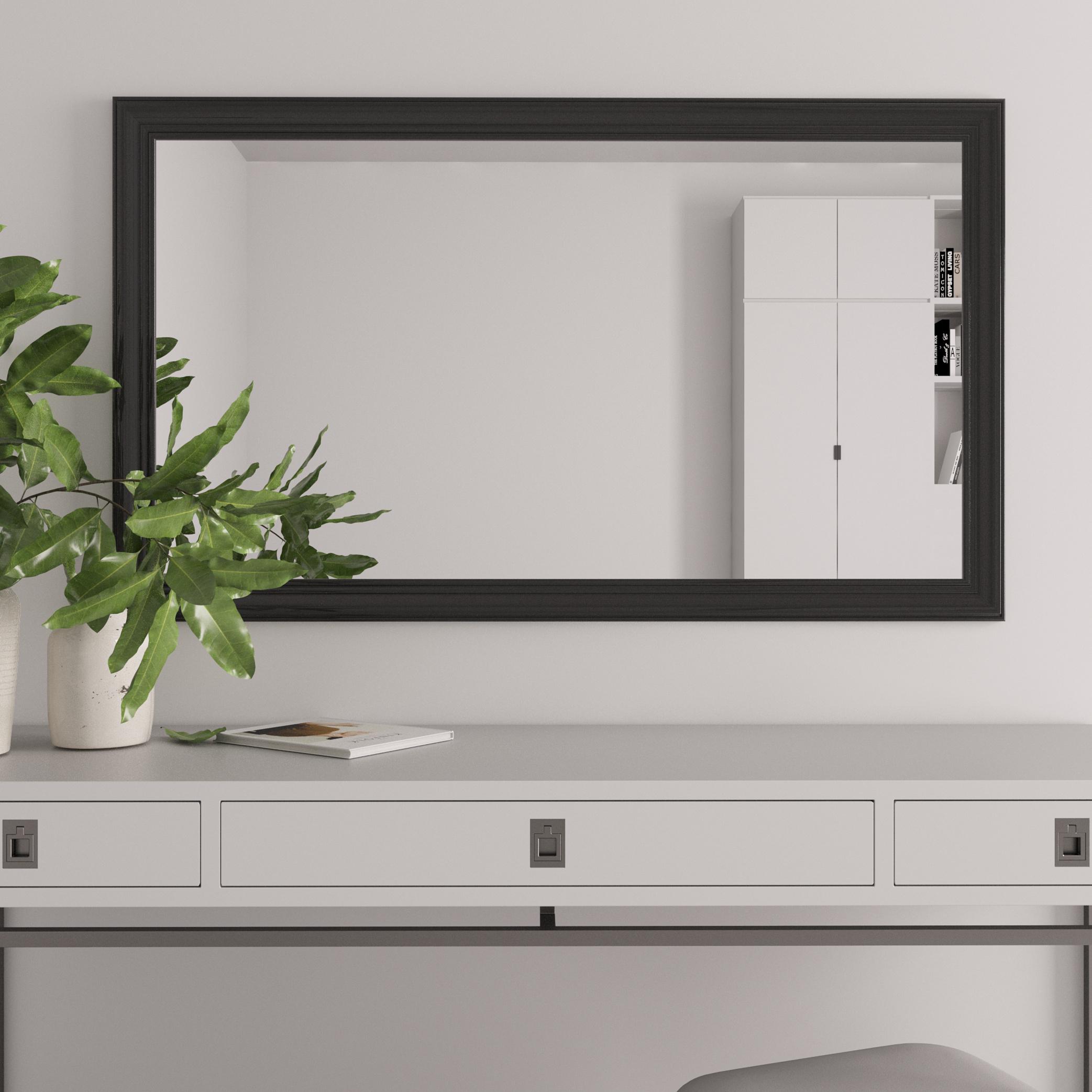 Зеркало настенное прямоугольное Black Mirror 120х70 Черный (5826-101)