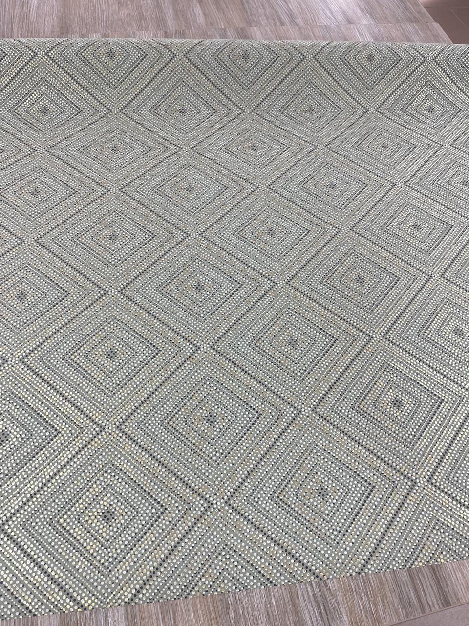 Шпалери Marburg вінілові з геометричним візерунком на флізеліновій основі 10 м Зелений (98440)