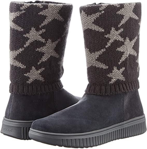 Сапоги демисезонные детские Geox Discomix замшевые р. EUR 39 Серый (7268102)