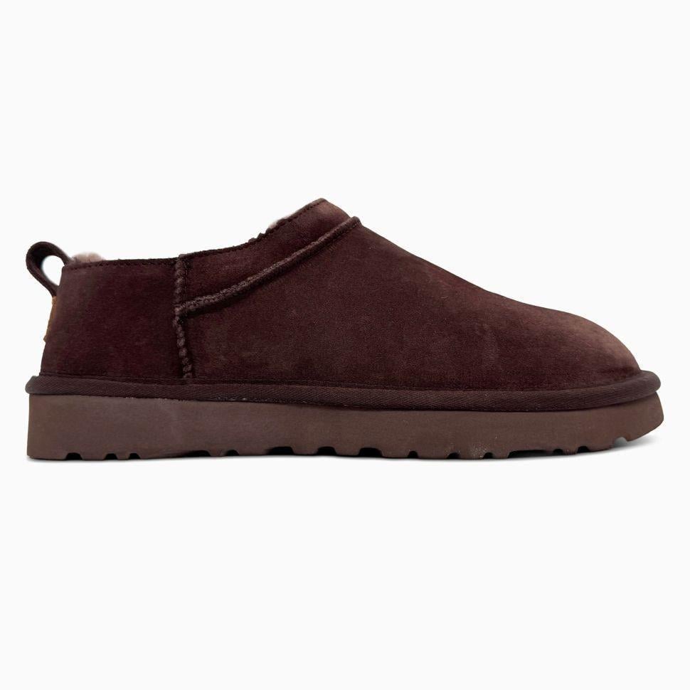 Уггі жіночі мікро замшеві UGG Classic Micro Boot Chectnut Brown Chocolate Коричневий (28800)