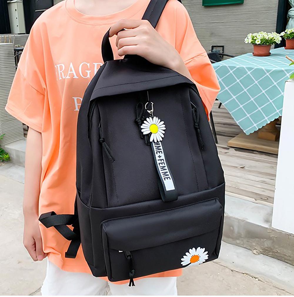 Школьный рюкзак для девочки Ромашка HOMME+FEMME 4в1 5-11 класс Черный (27667941) - фото 5 Школьный рюкзак для девочки Ромашка HOMME+FEMME 4в1 5-11 класс Черный (27667941) - фото 5