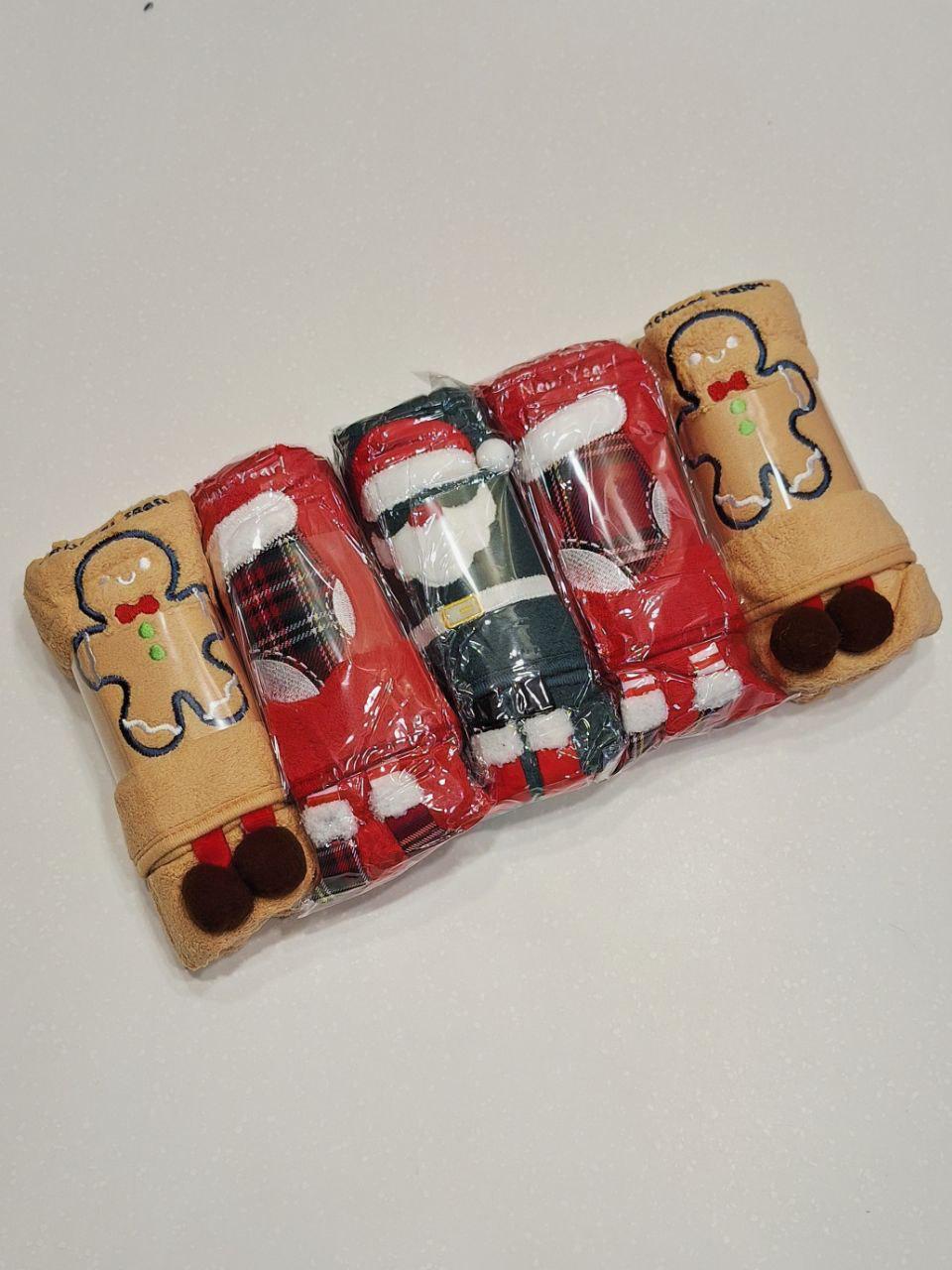 Набір новорічних рушників Colorful Home з петелькою з мікрофібри 35х75 см 5 шт. (1608) Набір новорічних рушників Colorful Home з петелькою з мікрофібри 35х75 см 5 шт. (1608)