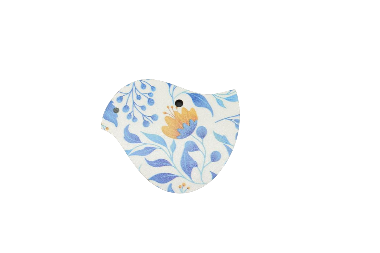 Игрушка елочная Птичка УФ-печать 8,5х8 см (НР-439)