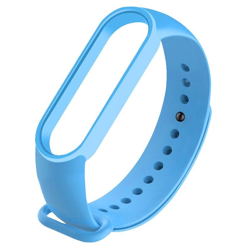Ремешок силиконовый для Xiaomi Mi Band 7/6/5 Голубой