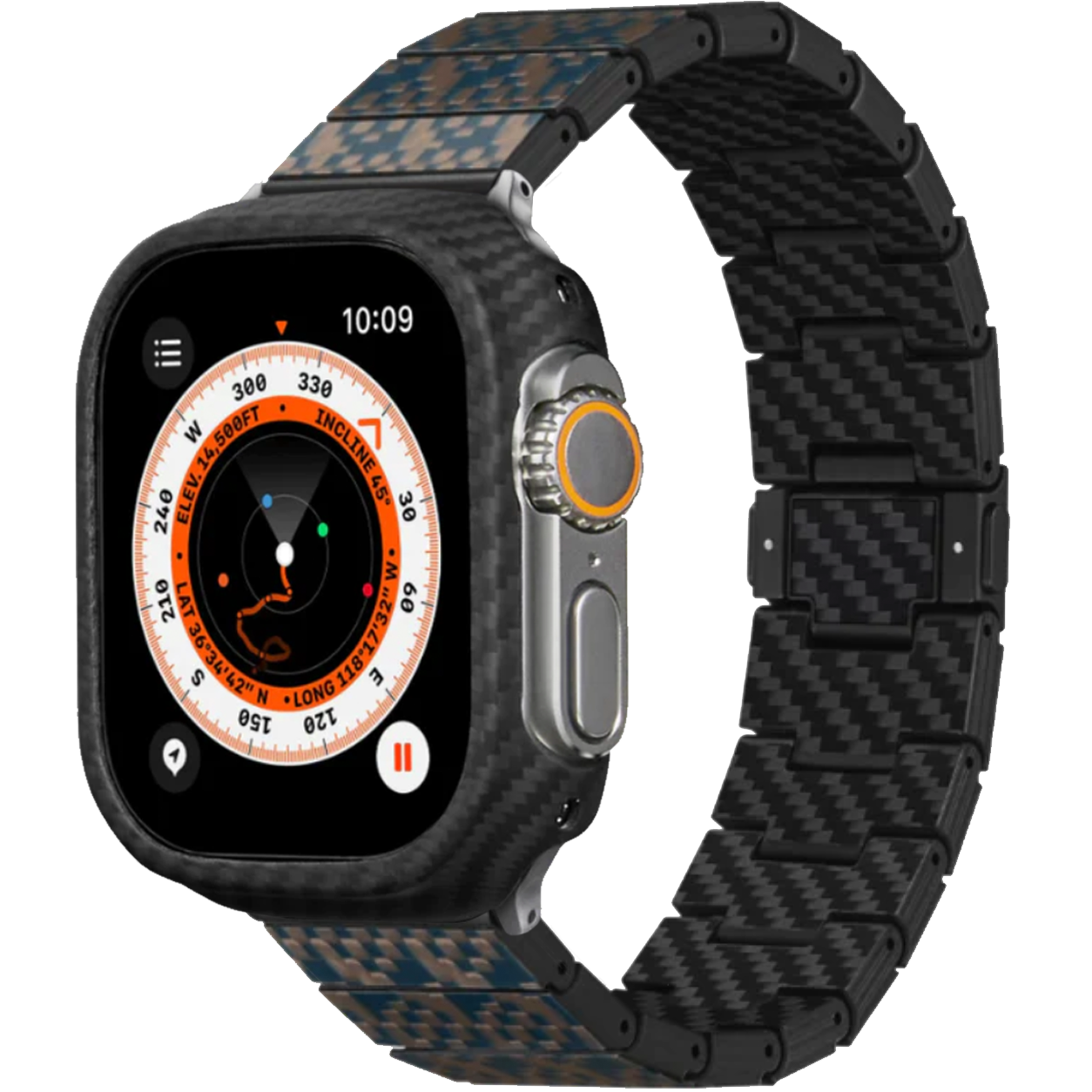 Ремінець і чохол Pitaka Chroma Carbon Band for Watch 49 Dreamland Stairs and Air Case (AWB2302/KW3001A) - фото 2 Ремінець і чохол Pitaka Chroma Carbon Band for Watch 49 Dreamland Stairs and Air Case (AWB2302/KW3001A) - фото 2