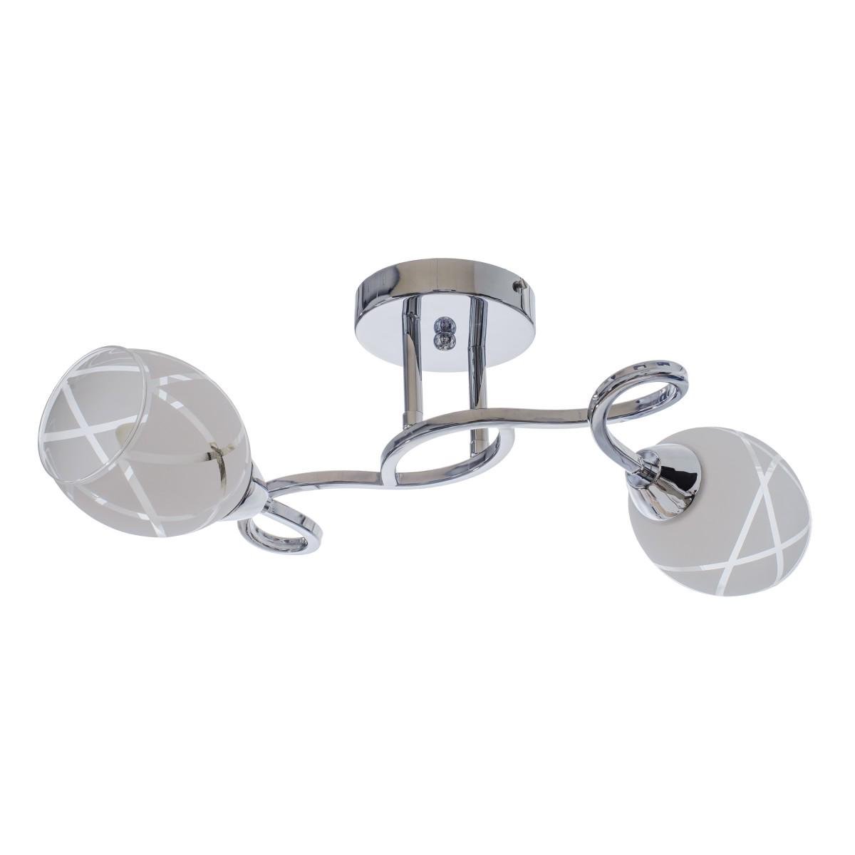 Люстра потолочная Brille LK-643S/2 E27 CH на 2 плафона