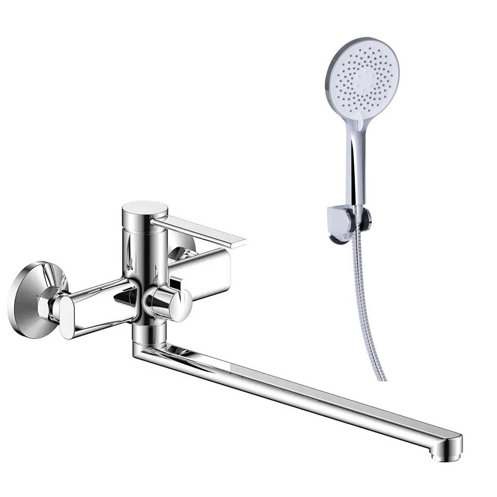 Смеситель для ванны FRAP F2267 с душевым гарнитуром Хром (2465587198)