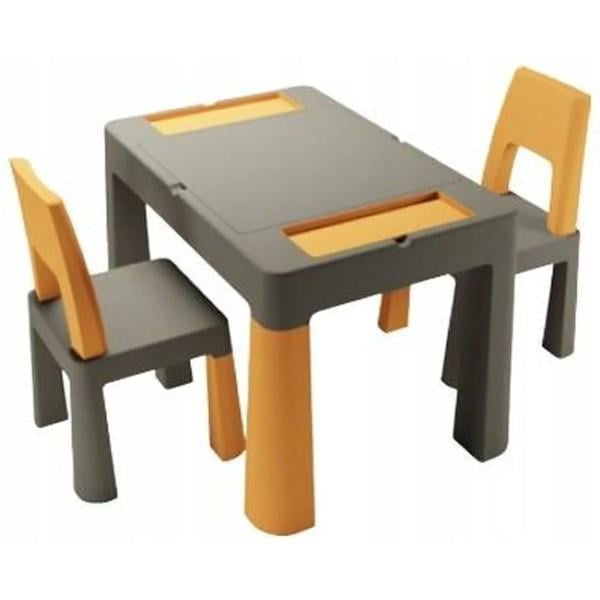 Комплект мебели для детей стол и 2 стулья TEGGI MULTIFUN TI-011-172 Graphite/Mustard (35858) - фото 1