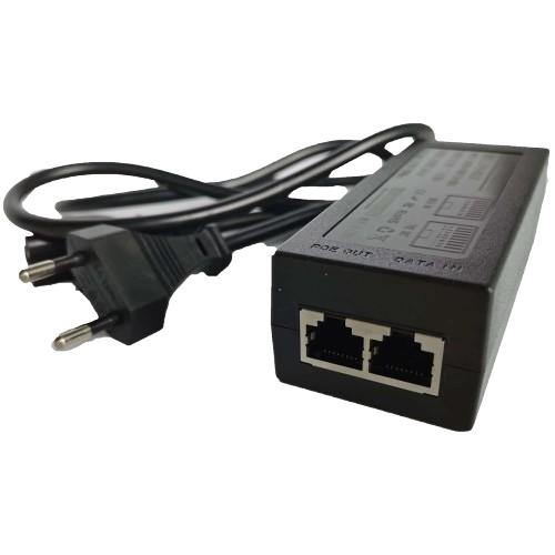 Инжектор POE Ewind EW-PSE101F-AC-AF 2 порта 100 Мбіт/с RJ45 15,4 Вт Черный (36521953)