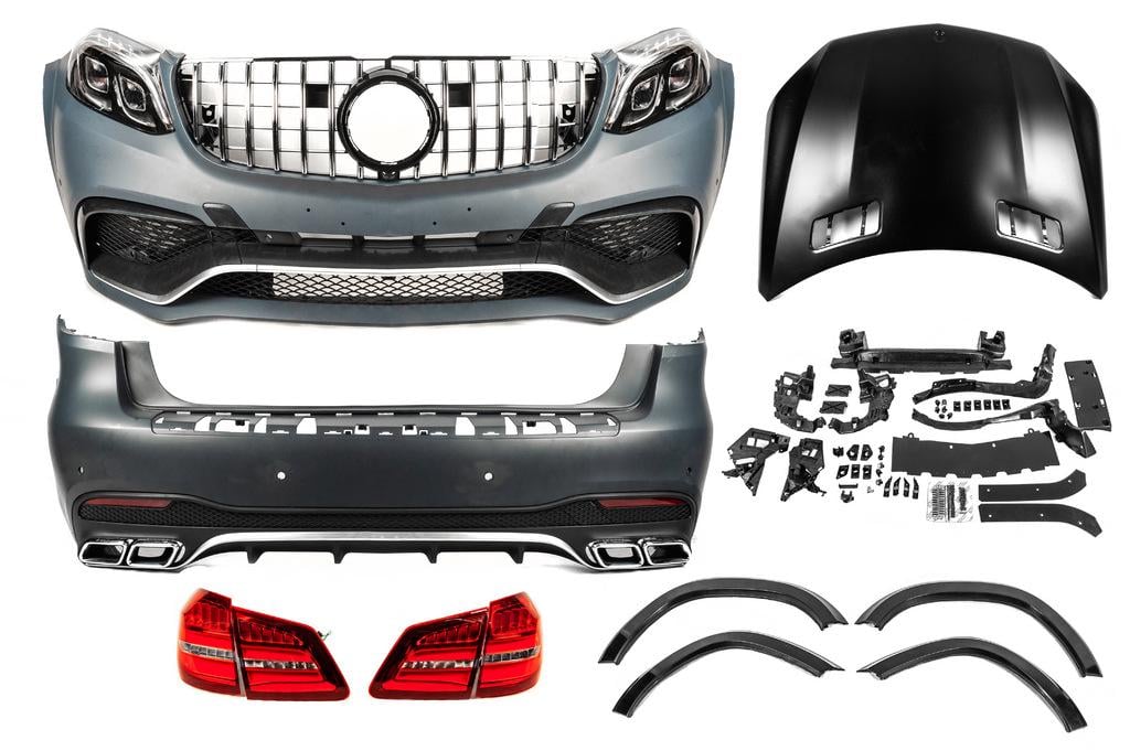 Комплект рестайлинга из GL в GLS AMG 1234 Upgrade для Mercedes GL/GLS сlass X166 разные материалы Под покраску
