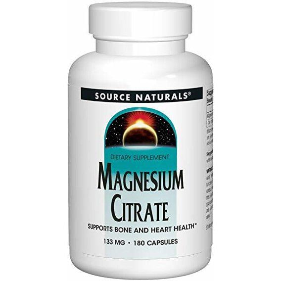 Мікроелемент магнію Source Naturals Magnesium Citrate 133 мг 180 капс. (000005047)