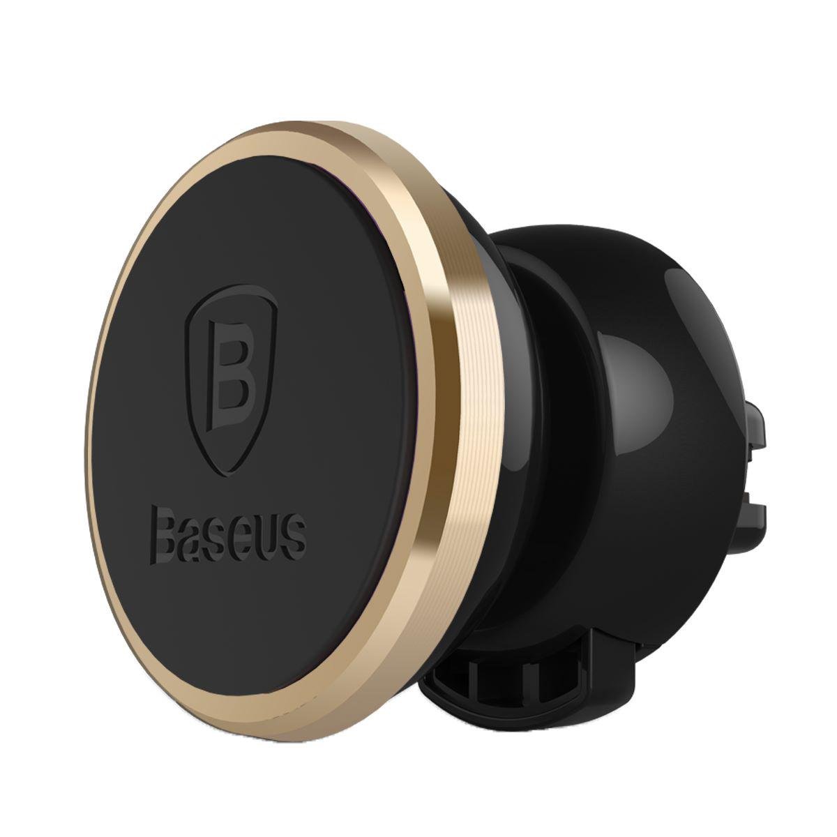 Держатель для телефона в машину BASEUS 360-degree Rotation Magnetic Mount Holder Gold (SUGENT-NT0V)