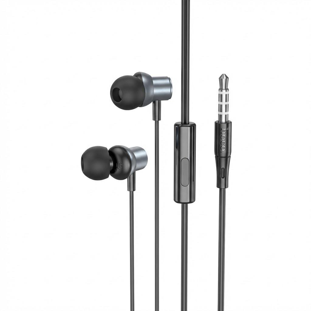 Наушники Hoco M110 Encourage вакуумные 3,5 мм 14 мм драйвер 16 Ом с микрофоном Черный (32157372)